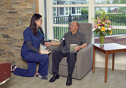 The Rehabilitation Center at Brethren Village focuses on person-centered care, with a focus on wellness in a tranquil setting.