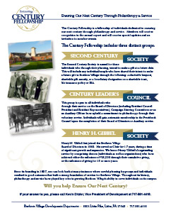 Planned Giving Century Fellowship Companion Piece