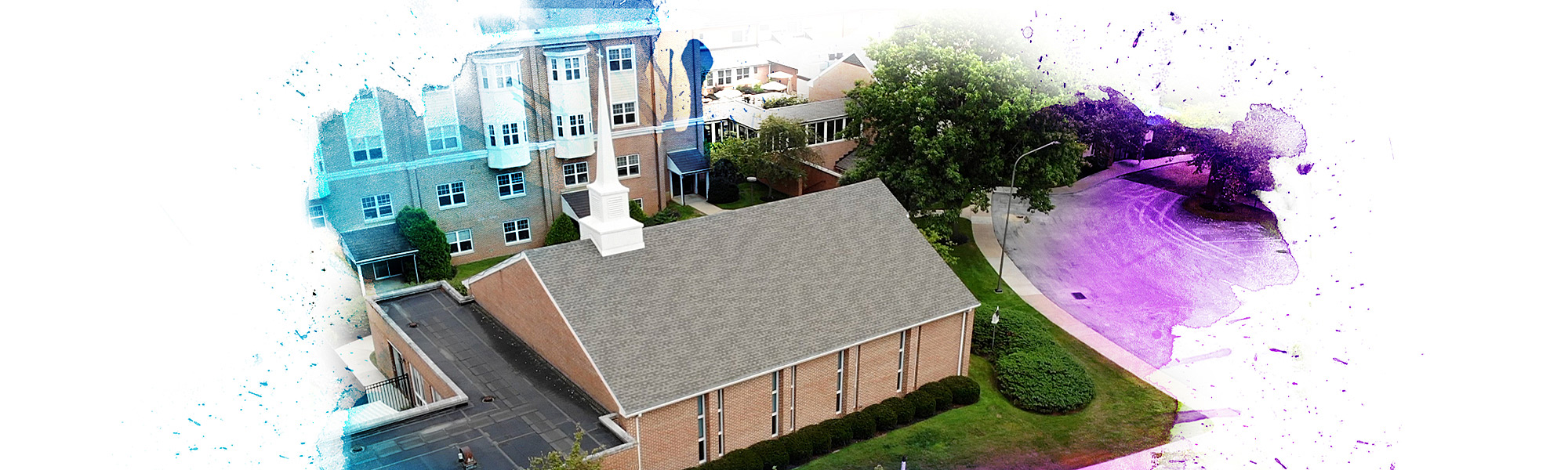 Exterior view of the on-site chapel