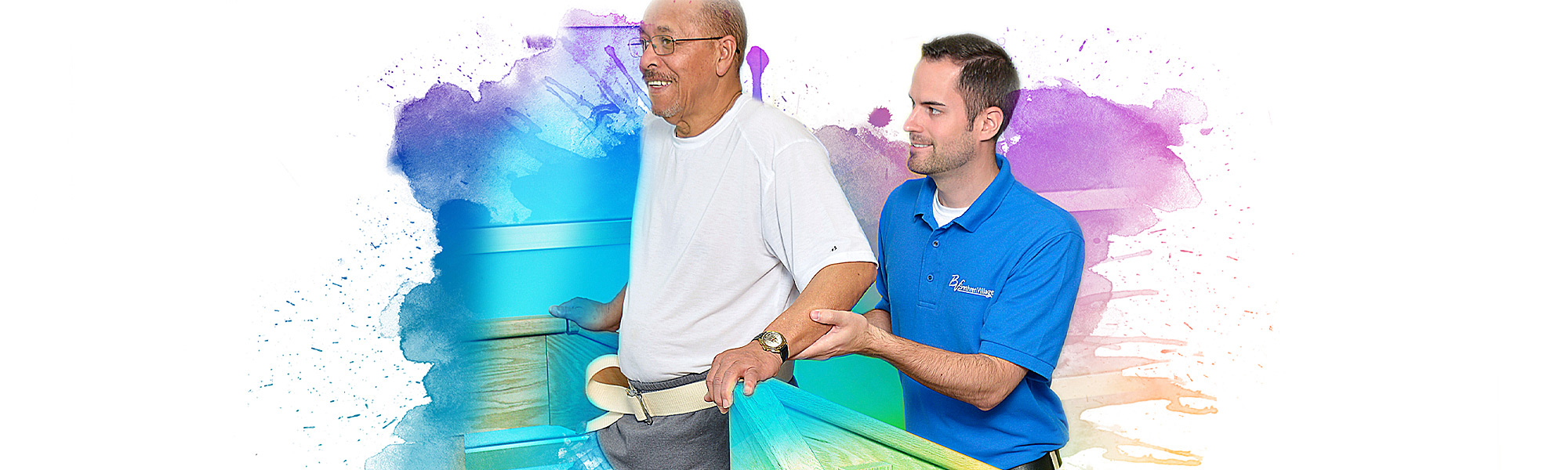 Physical Therapy patient and therapist working