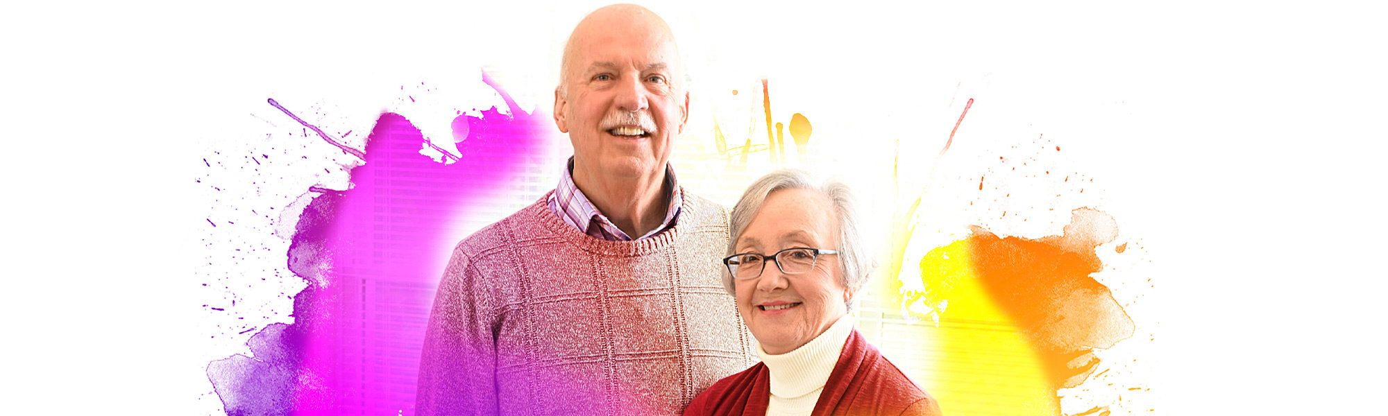 Vibrant, smiling residential couple