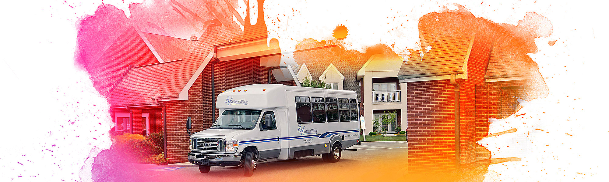 A BV transportation vehicle awaiting residents