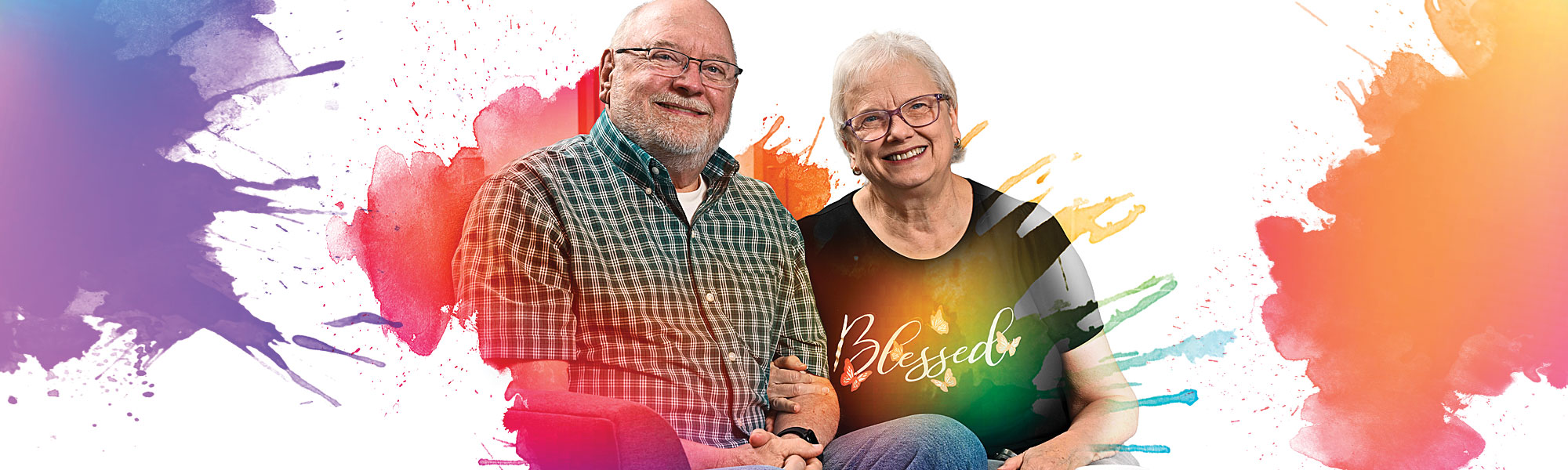 Vibrant, happy residents, Dan and Colleen
